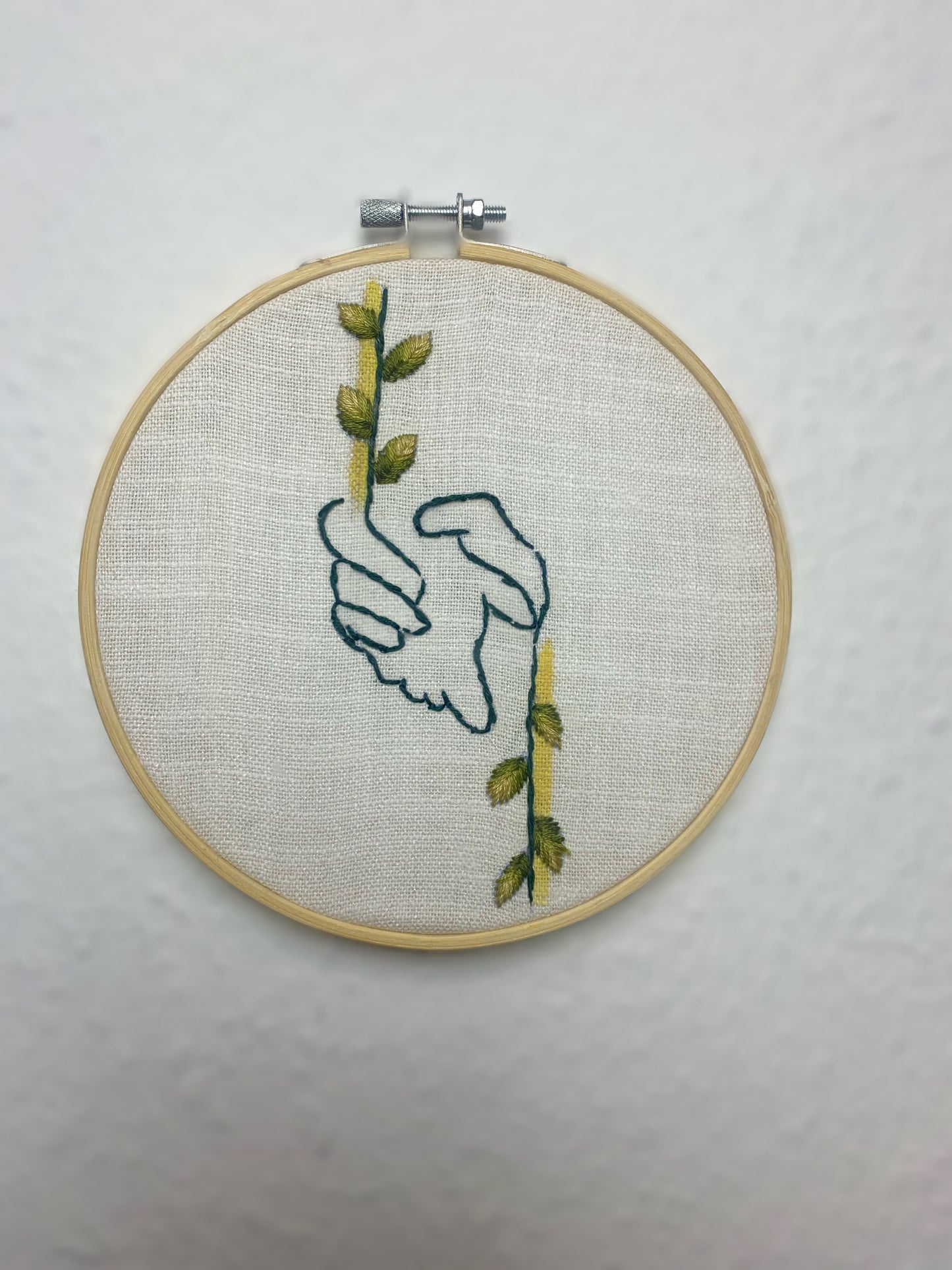 Bound by Trust | Hand-Embroidered Hoop