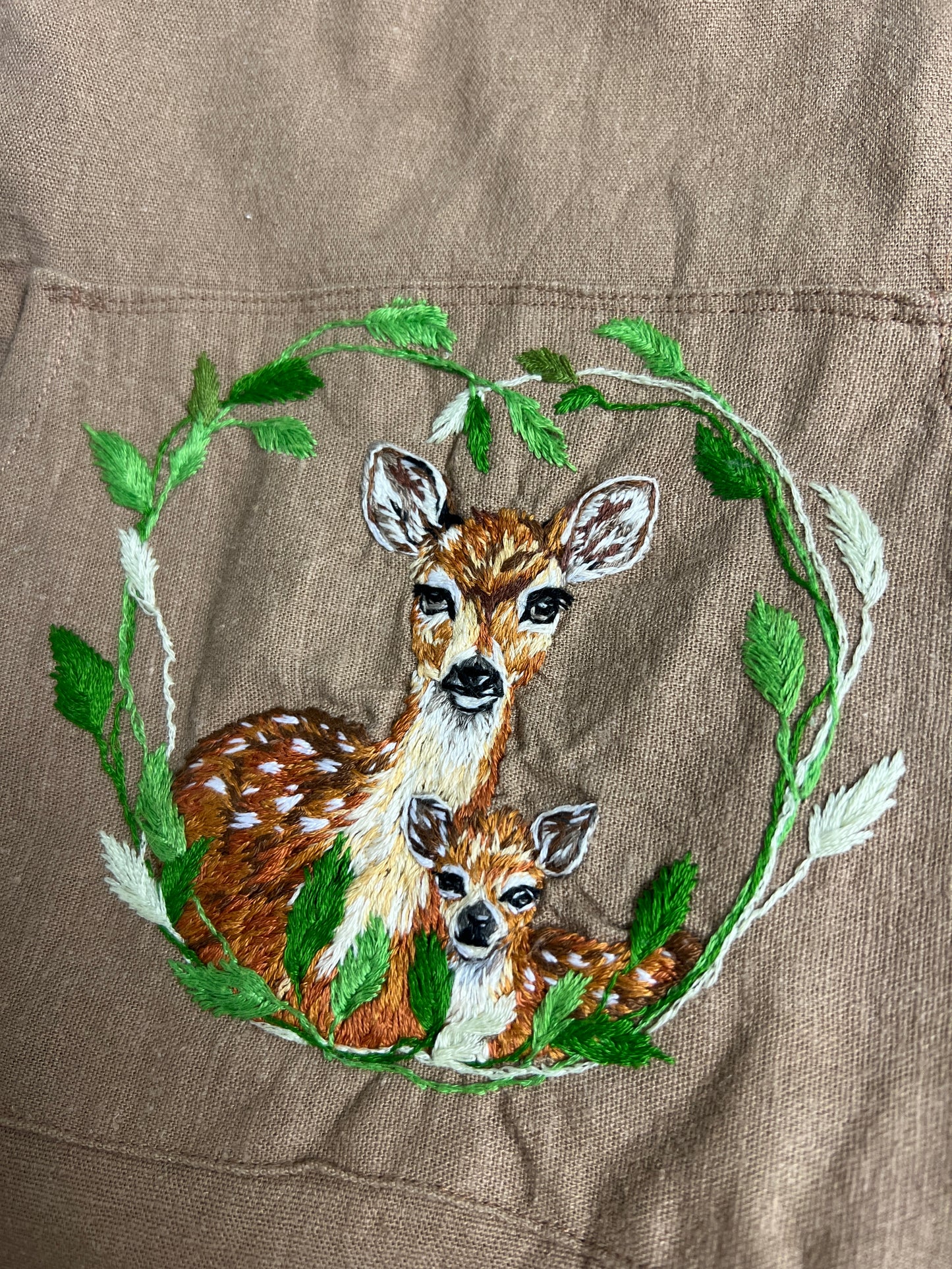 Deer & Darling – hand-sewn linen apron dress 86-98