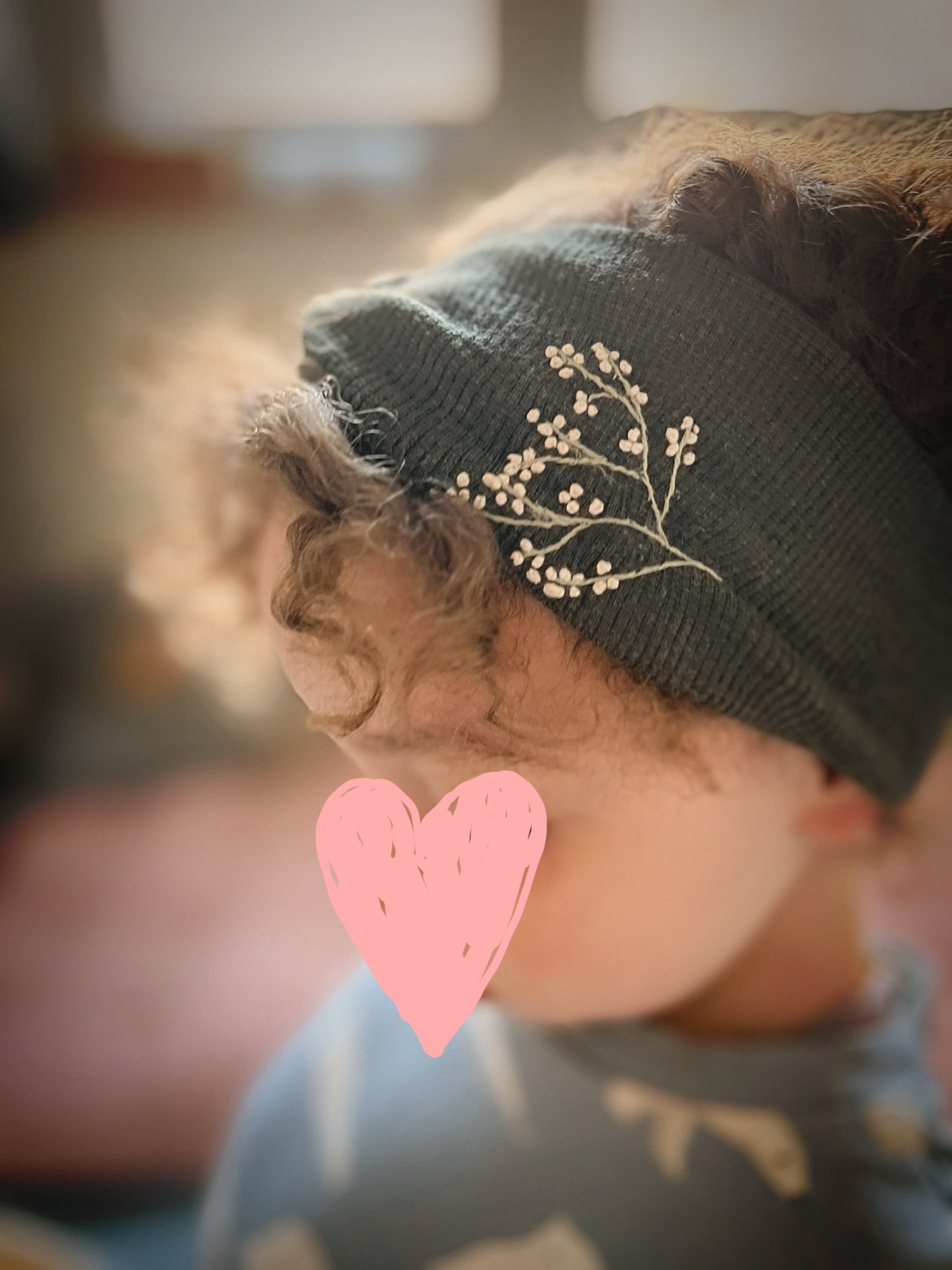 Baby Breath – botanical embroidery on merino headband | girls & woman size