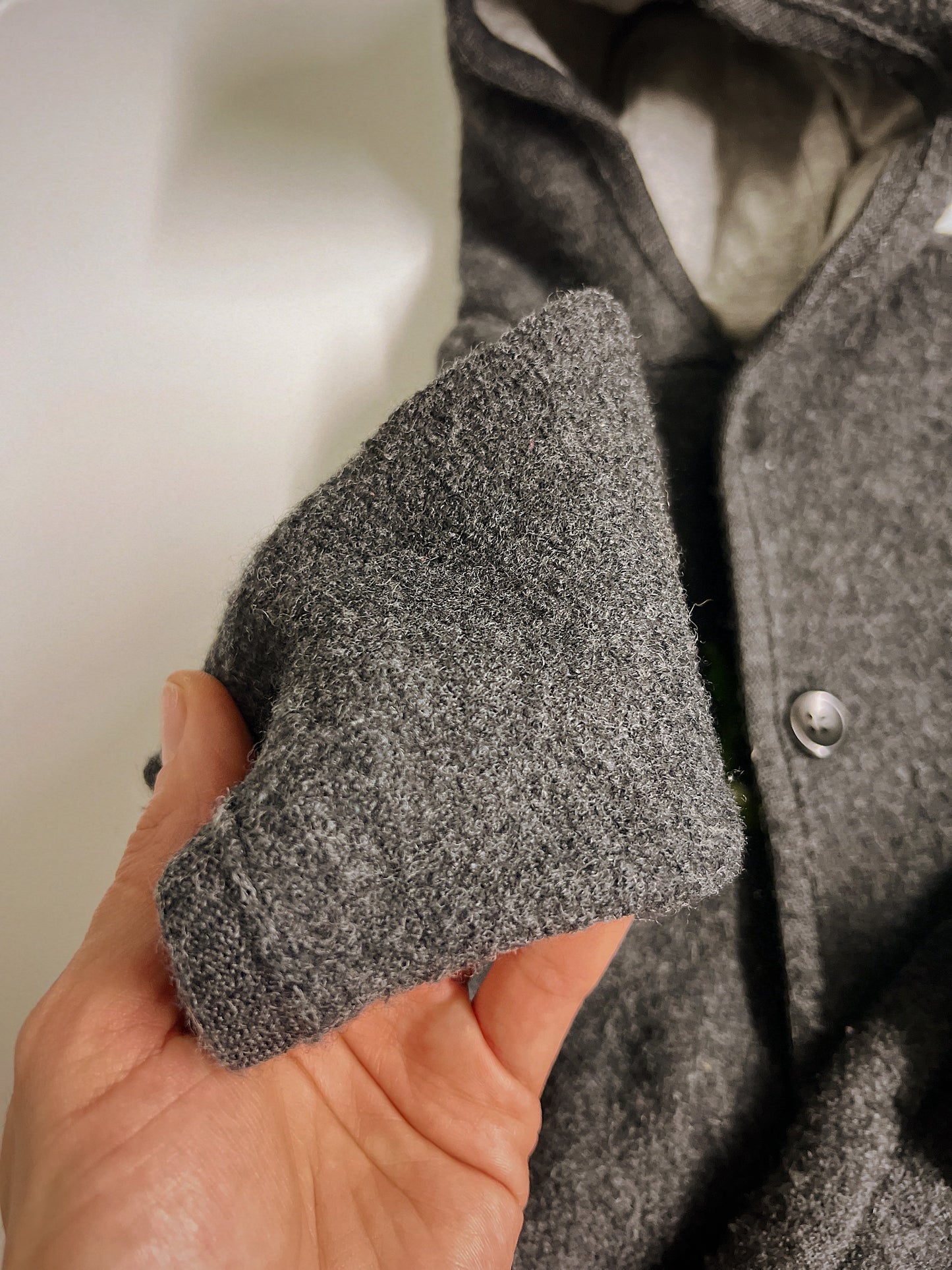 Forest Bounce | Hand-stitched woolen overall with unique wool application | 3-6 months