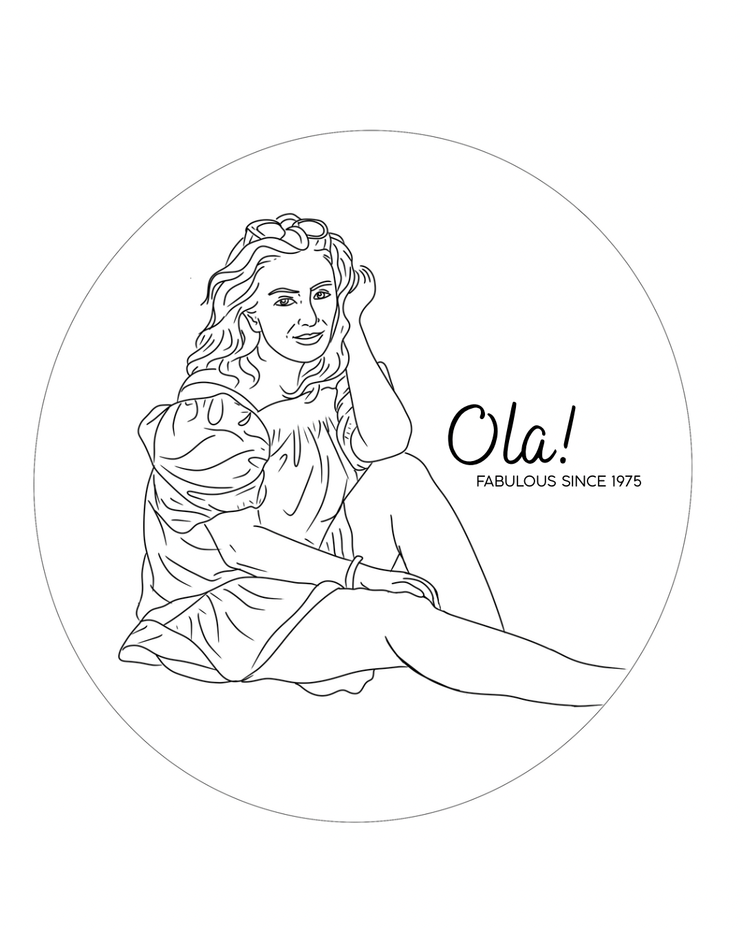 Custom Birthday Hoop | minimalist line embroidery from photo | 16–20 cm (6.3–7.9”)