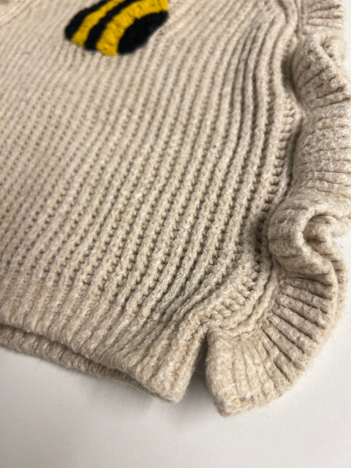 Bumble Love | Hand-Embroidered Bee Vest | 18–24 months