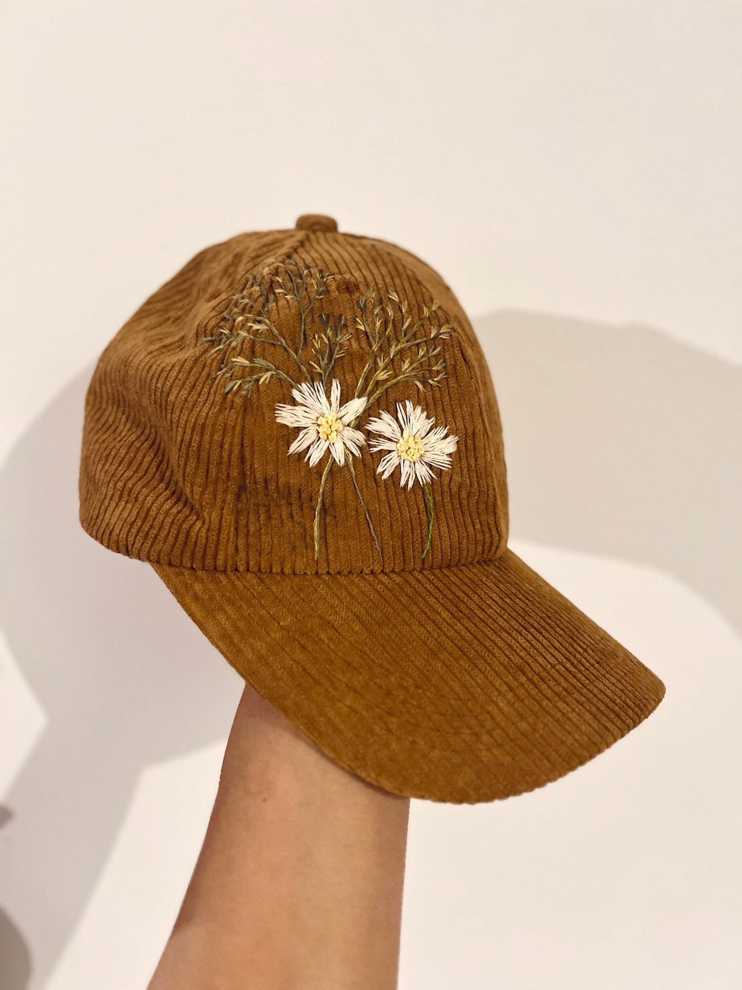Blooming Brownie - hand-stitched cap