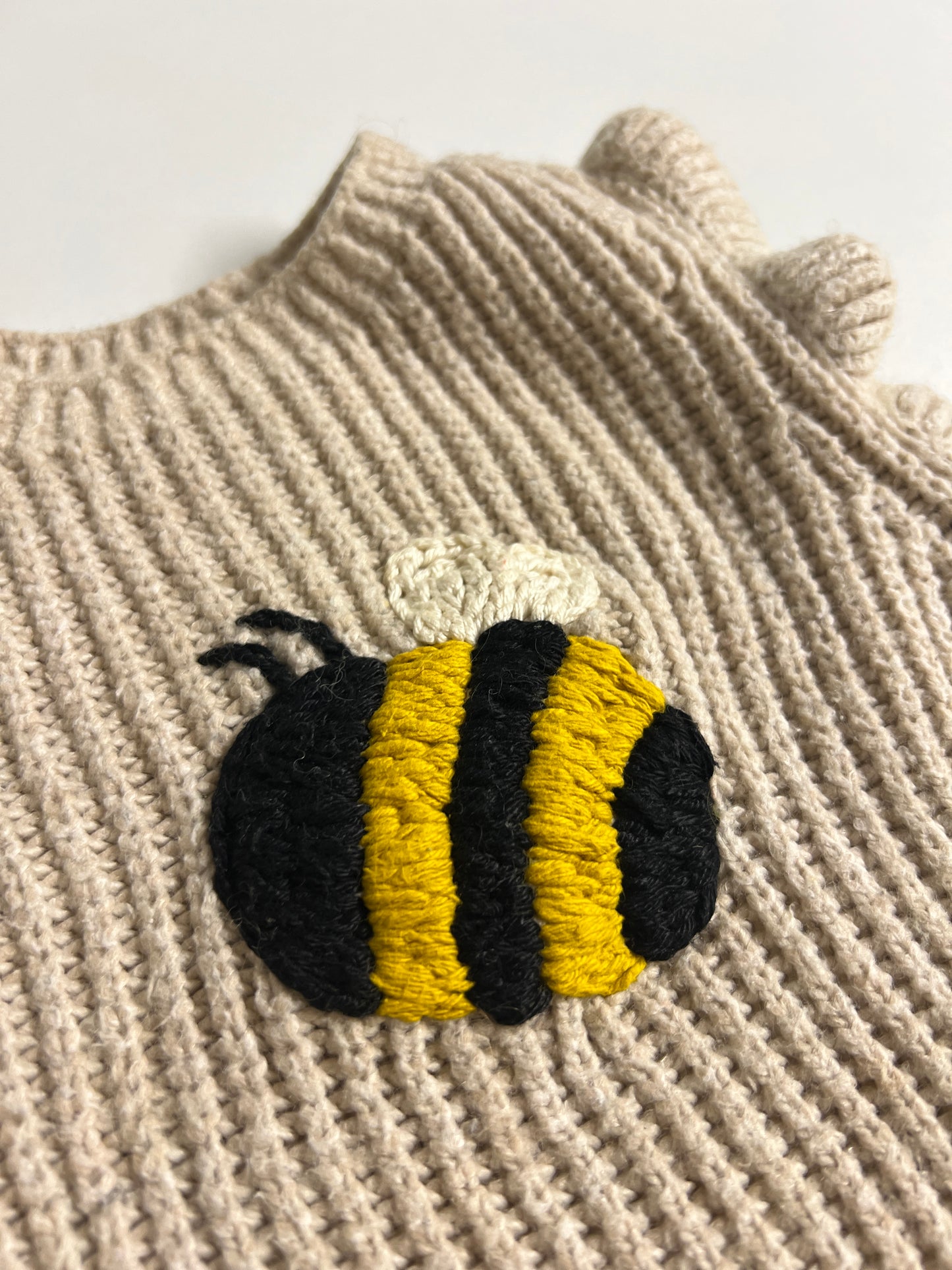 Bumble Love | Hand-Embroidered Bee Vest | 18–24 months