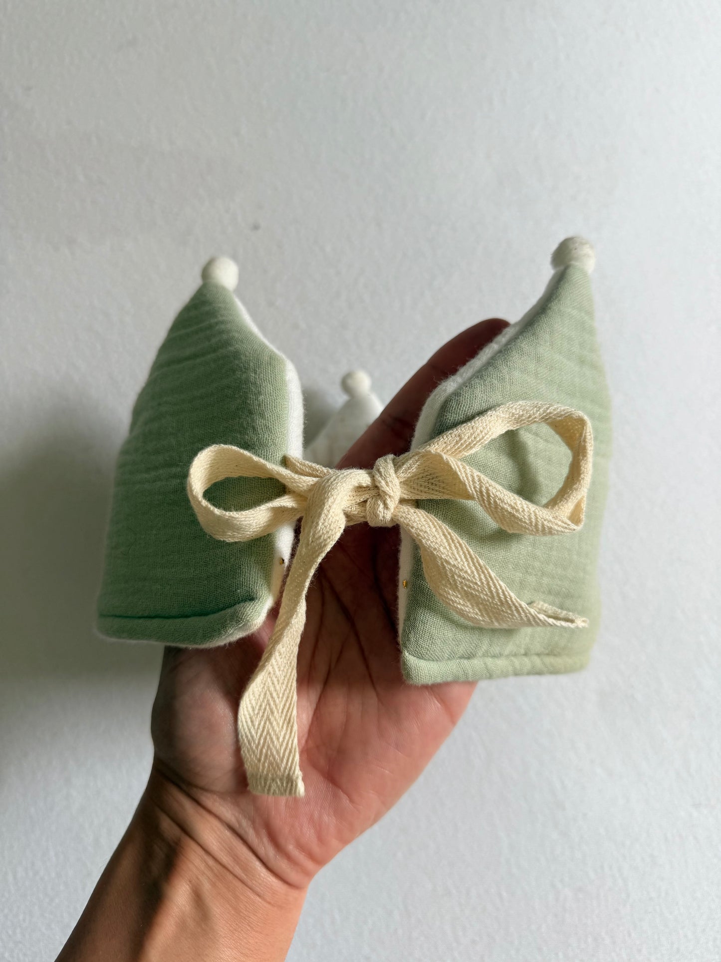 Sage Wish –EMBROIDERED birthday crown for a 3-year-old