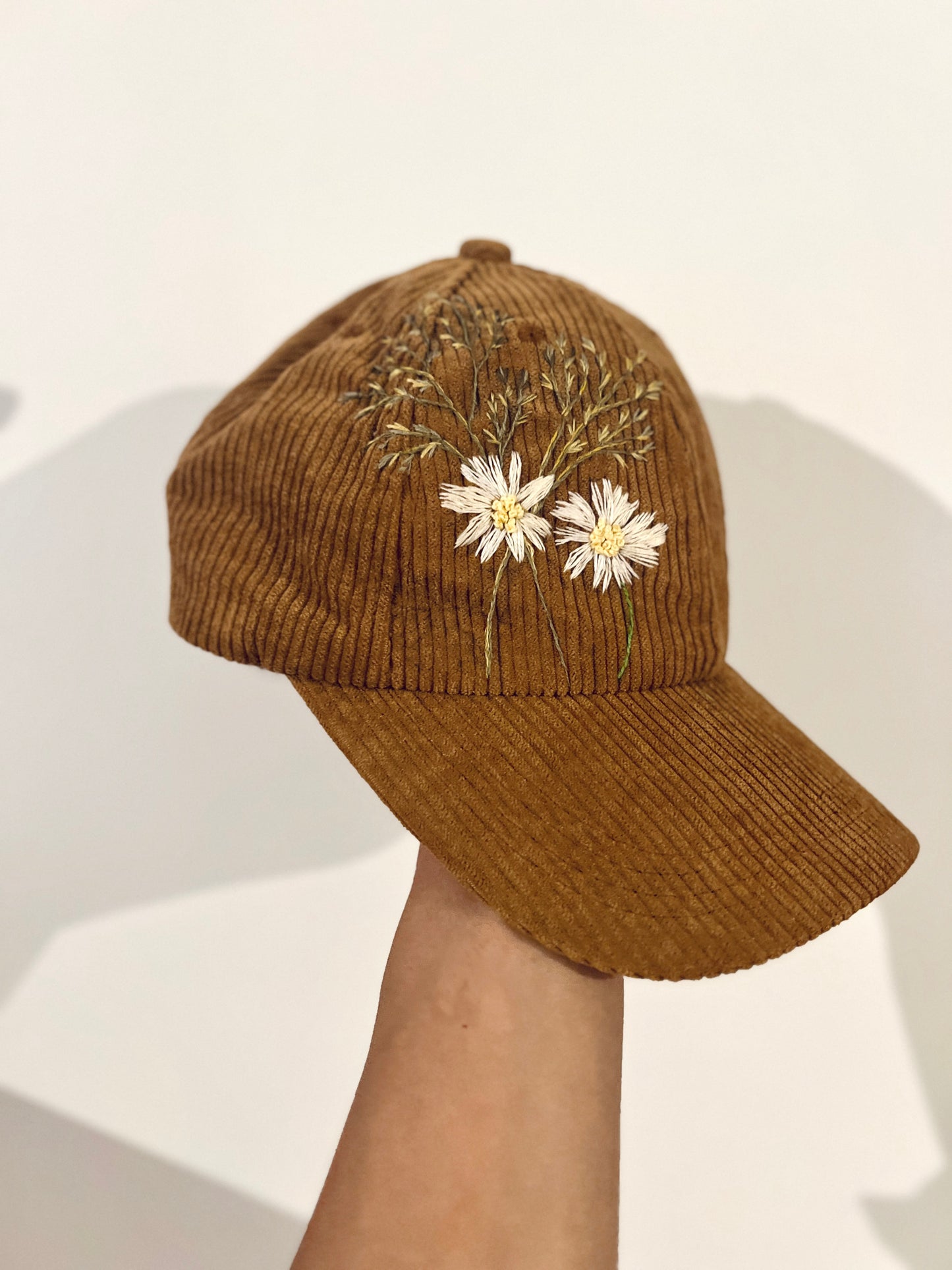 Blooming Brownie - hand-stitched cap